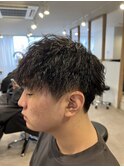 金沢文庫駅/ダークアッシュ ニュアンスパーマ 韓国マッシュ