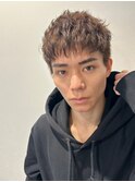 スパイキーショートニュアンスパーマアップバング韓国マッシュ2
