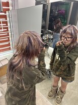 レコ 渋谷(LECO) ケアブリーチハイトーンシャギーウルフアニマルデザイン