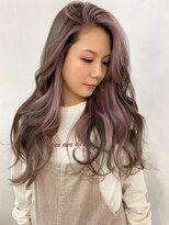 ヘアースタジオ ゼン カロン(Hair studio Zen kalon)&nbsp;透けカラーモーヴピンク×エアタッチバレイヤージュ30代40代50代