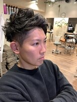 アップバング2ブロックニュアンスパーマ