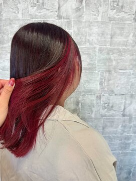 ダブ(DAB) 【インナーカラー】カシスレッド 栃木 宇都宮 鹿沼 日光 小山