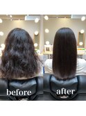 クセ髪ヘアエステ　ロング　白髪染め　30代 、40代、20代