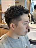 好印象ビジネスヘア◎アップバング×ビジネスパーマ