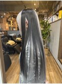 攻めモノトーン｜白黒バイカラー×ストレート