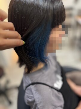 エフフォーユアヘアー(F for your hair) インナーカラー ブルー