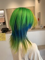 ルルバイアズール 草加店(LULU by azule)&nbsp;デザインカラー，ツートンカラー，ウルフカット【草加】