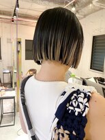 ルーム(Loom.)&nbsp;デザインカラーコントラストハイライト切りっぱなしカット