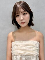 エジョン 三鷹店(Aejon) ハンサムショートボブ顔周りレイヤーボブマロンベージュ小顔ヘア