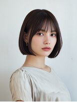 ロッソ ヘアアンドスパ 谷塚店(Rosso Hair&SPA)&nbsp;前髪顔まわりカット/外ハネボブ/丸みボブ/ショートボブ
