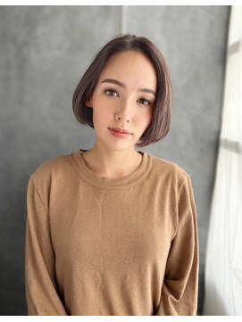 《30代～大人透明感》白髪ぼかしハイライト＋艶カラー