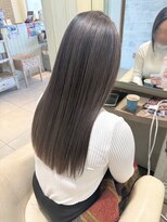 オブジェ シエル(obje't ciel) 【obje't ciel】グレージュカラー/ストレートロング【佐藤早希】