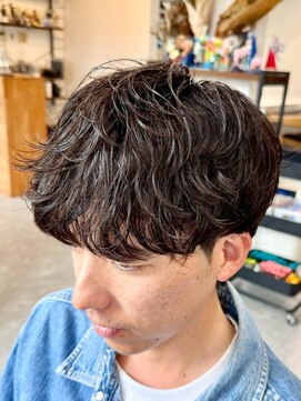 フゥ 宇都宮戸祭(FeU) 宇都宮メンズカットメンズパーマ波巻きスパイラルパーマツイスパ