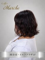 美容室 マルシェ 【岡谷市イルフプラザ1F/美容室マルシェ】_ボブ×パーマ