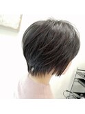 透ける暗髪
