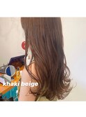 【HINAKO】ブリーチなしでできるカーキベージュ
