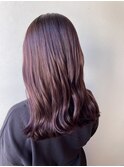 透明感ピンクパープル【ブリーチ無しダブルカラー】