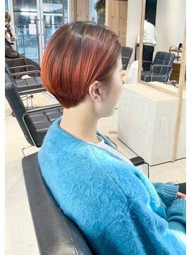 ジュリエッタ(giulietta) ブリーチデザインカラー×オレンジ×ショート