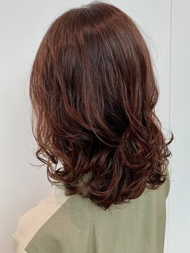 ステアケース 武蔵小杉店(stair:case) 外ハネレイヤーコテ巻き風パーマ20代30代40代髪型