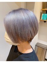 ウィーブス セタガヤ(weaves -SETAGAYA-)&nbsp;シルバーグレージュカラー×ショートボブ【weavesSETAGAYA】