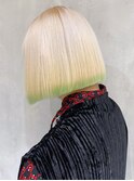 裾カラーボブ_チェリーブラウンフェミニンロング_ba374832