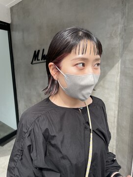 エムドットヘアーサロン(M. hair salon) 【門田美穂】いちごミルクみたいなインナーカラー♪