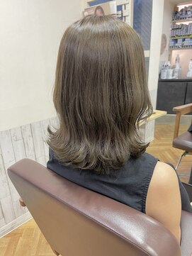ビー オン ディー ヘア 池袋(BonD hair) #オリーブベージュ【池袋/髪質改善/ハイライト】