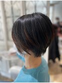 前下がりショート/小顔カット【稲毛】