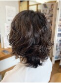 デジタルパーマ×ブラウンアッシュ