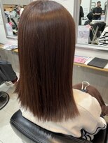 ヘアアンドメイク 心座(hair&make) 艶髪レッド　福田昌子