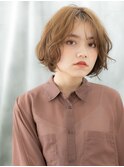 ふわカールでフレンチカジュアルミディヘアk古河20代30代40代