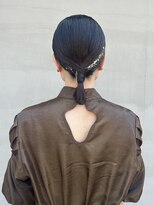 ヘアー アイス ルーチェ(HAIR ICI LUCE) 結婚式参列ヘアセットボブアレンジタイトアレンジ/今枝