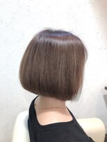 サイン(SIGN)&nbsp;前髪なし大人ボブ30代40代50代白髪ぼかしハイライトシアーカラー