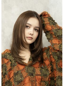 ルクスバイアフィナー(Luxo by Afinar) luxo by afinar  レイヤーカット×セミロング