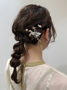 ピークアブー アヴェダ アトレ恵比寿(PEEK-A-BOO AVEDA) 編み下ろしスタイル