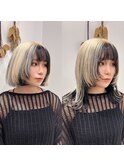 《シールエクステ》white×black