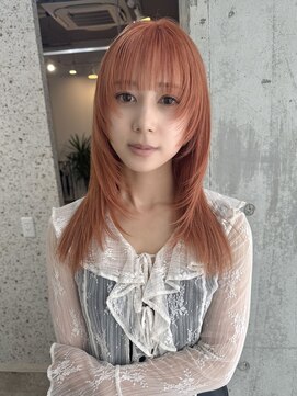 ラニヘアサロン(lani hair salon) オレンジカラー/オレンジブラウン/ブリーチ/レイヤーカット