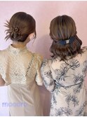結婚式ヘアセット