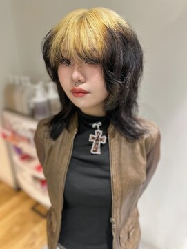 ノラ ウメダ(NORA UMEDA) 【chiaki】blonde roots/デザインカラー