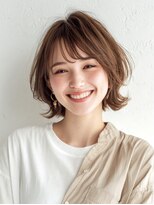 ヘアースパパズ(hairspaPAZ)&nbsp;【20/30/40/50代幅広く人気☆】外はね小顔ショートボブパーマ