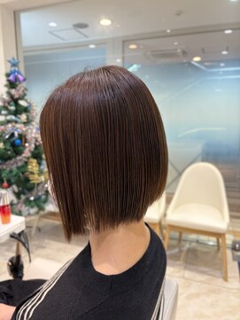 ケンジ 平塚 アネッタ(KENJE annetta) 縮毛カラートリートメントbefore after