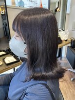 コラソン(corazon)&nbsp;外ハネミディアムヘア+グレージュカラー