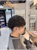ツイストスパイラルパーマ　縦落ちツイスト　縦落ちスパイラル