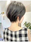 黒髪/小顔/くびれショート/豊中/髪質改善