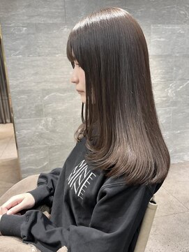 フロー(flow) オリーブベージュ/髪質改善トリートメント/透明感