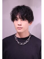 ネイビー(NAVY) 無造作の中に色気を仕込む ラフウェーブ × マッシュショート