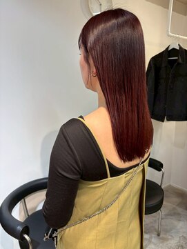  fit stand 千葉/ショートボブ/カット/パーマ/ダブルカラー/トリートメント/縮毛矯正 イメチェン/ピンクベージュ/アンブレラカラー[千葉]