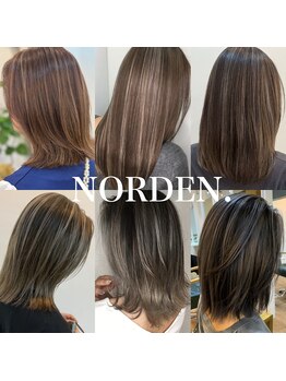 ノーデン(NORDEN.)の写真/あなたの“なりたい”に寄り添い、毎日が輝く特別な色を創る美容師がここにいます！