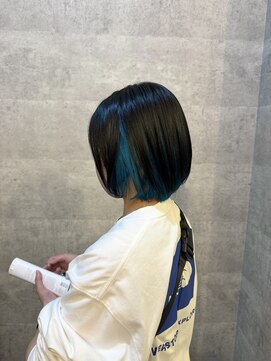 ブレイブ ヘアデザイン(BRaeVE hair design) ターコイズボブ