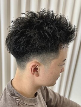 サイクル(CYCLE) MEN’S HAIR/波巻きツイストスパイラル/リバースセンターパート
